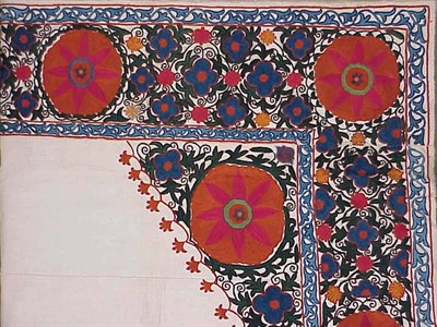 Lot 1189 - Embroidered Cover Suzani Central Asia, Uzbek,...