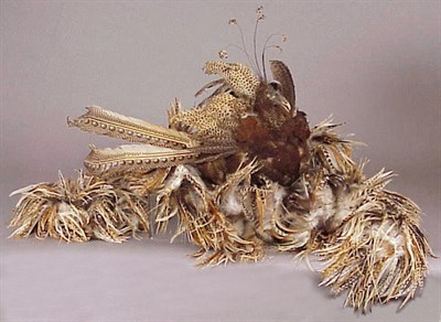 Lot 1289 - Bird-Form Feather Muff and Boa 1977 Side...