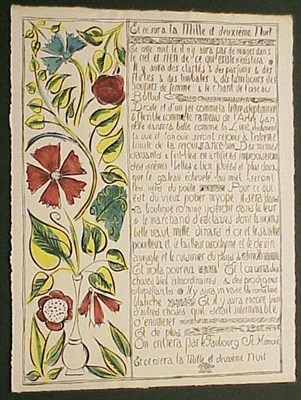 Lot 1282 - Raoul Dufy PROGRAM FOR PAUL POIRET'S THOUSAND...