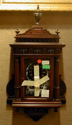 Lot 213 - Renaissance Revival Enamel-Decorated Walnut Clock