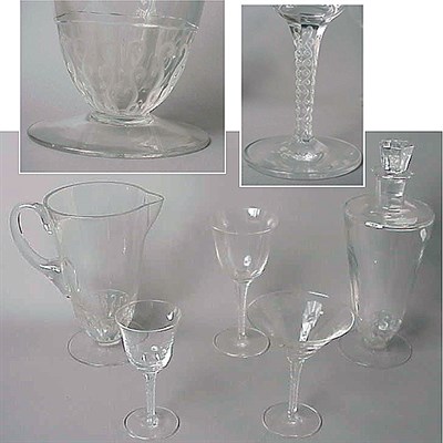 Lot 152 - Lalique Elysee Partial Glass Stemware Service...
