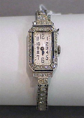 Lot 387 - Lady's Platinum and Old Mine Diamond...