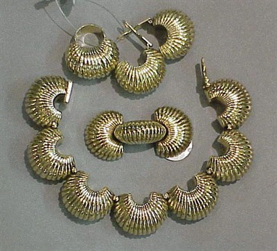 Lot 389 - Suite of Cartier Jewelry Comprising a bracelet,...