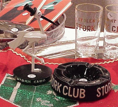 Lot 395 - Stork Club Ashtray and Statue