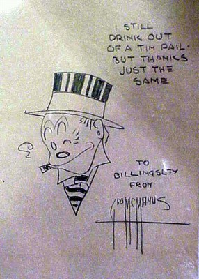 Lot 398 - McManus Carton Gift to Billingsley