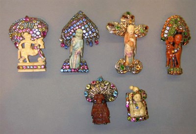 Lot 274 - Group of Six Hobe Oriental Figural Pins Each...