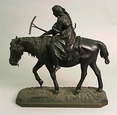 Lot 694 - Russian Bronze Group After a model by Nicholas...