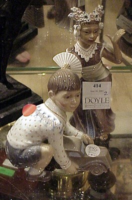 Lot 414 - Two Danish Porcelain Figures