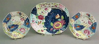 Lot 835 - Chinese Export Porcelain Tobacco Leaf Platter...
