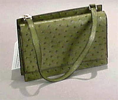 Lot 991 - Hermes Moss Green Ostrich Handbag Contemporary...