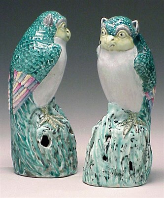 Lot 857 - Pair of Chinese Export Porcelain Famille...