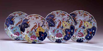 Lot 837 - Two Pairs of Chinese Export Porcelain Tobacco...