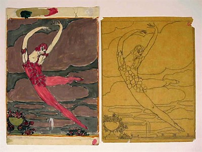 Lot 1265 - Georges Lepape French 1887-1971 DRAWING OF...