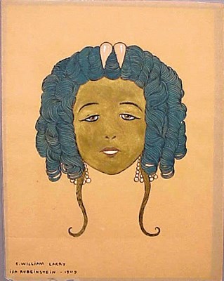 Lot 1269 - George Barbier French 1882-1932 HEAD OF IDA...