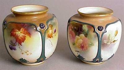 Lot 831 - Group of Nine Royal Worcester Gilt-Decorated...