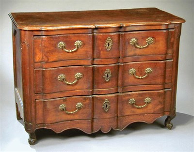 Lot 454 - Provincial Louis XV Walnut Commode 18th...