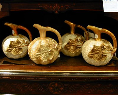 Lot 891 - Group of Four Royal Worcester Gilt-Decorated...