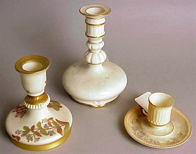Lot 870 - Group of Seven Royal Worcester Gilt-Decorated...