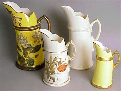 Lot 877 - Group of Four Royal Worcester Gilt-Decorated...