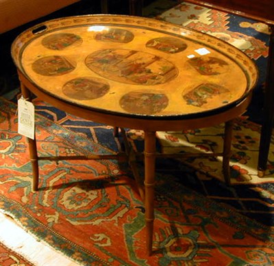 Lot 460 - French Neoclassical Tole Tray 19th Century Of...