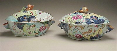Lot 833 - Two Similar Chinese Export Porcelain Tobacco...
