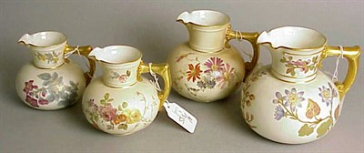 Lot 879 - Group of Eight Royal Worcester Gilt-Decorated...