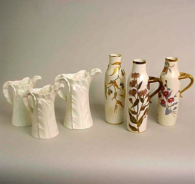 Lot 794 - Group of Three Royal Worcester Gilt-Decorated...