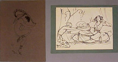 Lot 1268 - George Barbier French 1882-1932 TWO DANCE...