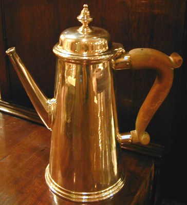 Lot 430 - George II Silver Coffee Pot Possibly Augustus...