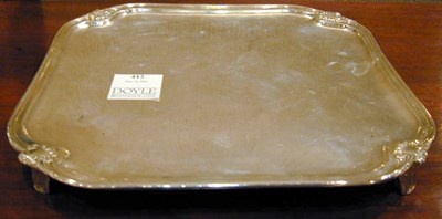Lot 412 - Continental Silver Salver 19th Century Of...