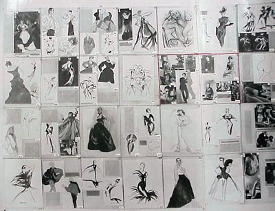 Lot 1250 - Charles James Photomontage An assemblage of...