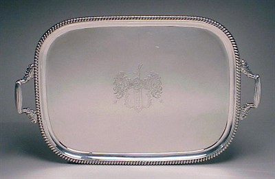 Lot 417 - George III Silver Two-Handled Serving Tray...