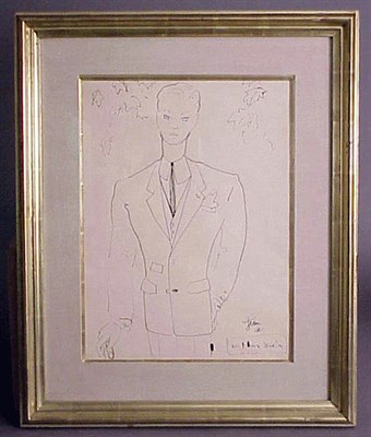 Lot 1254 - Jean Cocteau French, 1889-1963 PORTRAIT OF...