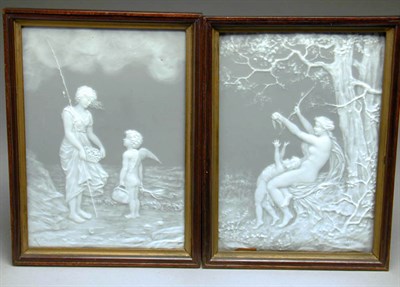 Lot 540 - Pair of Limoges Pate sur Pate Plaques One...