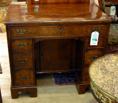 Lot 524 - George III Walnut Kneehole Desk