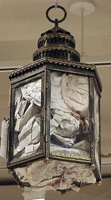Lot 436 - Chinoiserie-Decorated Hanging Lantern