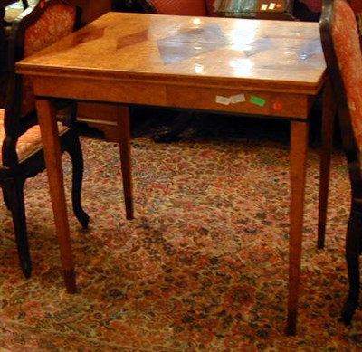 Lot 286 - Biedermeier Style Burl-Maple and Ebony Side Table