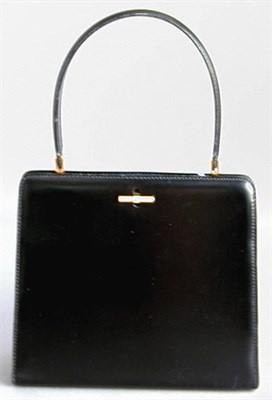 Lot 969 - Christian Dior Black Calf Cocktail Bag 1960s...