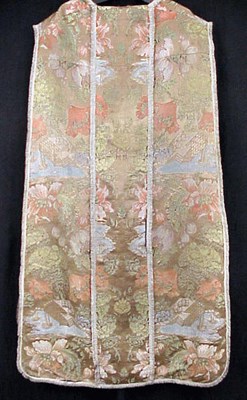 Lot 1178 - Brocade Chasuble French, circa 1730 Woven with...