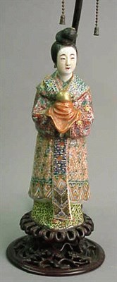 Lot 804 - Chinese Famille Rose Porcelain Figure of a...