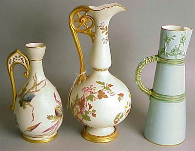Lot 840 - Group of Four Royal Worcester Gilt-Decorated...