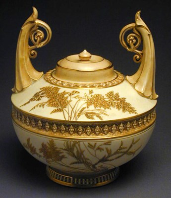 Lot 822 - Group of Three Royal Worcester Gilt-Decorated...