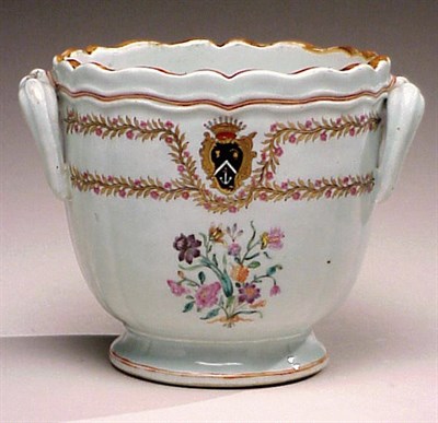 Lot 803 - Chinese Export Armorial Famille Rose Porcelain...