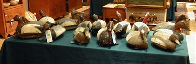 Lot 182A - Group of Fifteen Painted Wood Duck Decoys...