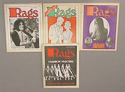 Lot 1332 - Rags Magazine 1970s Ten issues, with edgy...