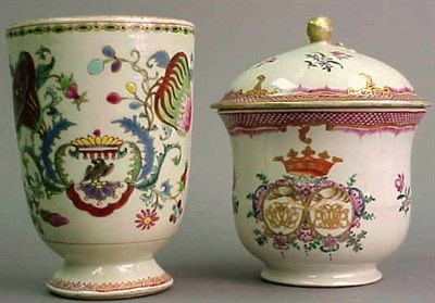 Lot 807 - Two Chinese Export Porcelain Famille Rose...