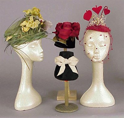 Lot 1297 - Group William J. Hats 1950s and 60s Various...