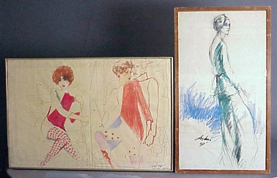 Lot 1235 - Four Antonio Fashion Drawings 1960s Each...