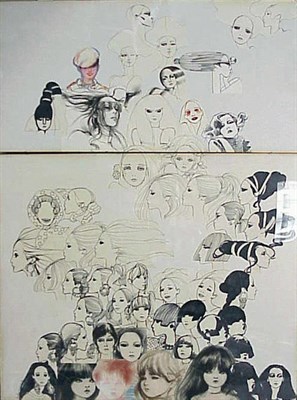 Lot 1236 - Antonio Model Montage 1960s Paper cutouts...