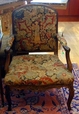 Lot 533 - Pair of Louis XV Style Needlepoint Upholstered...